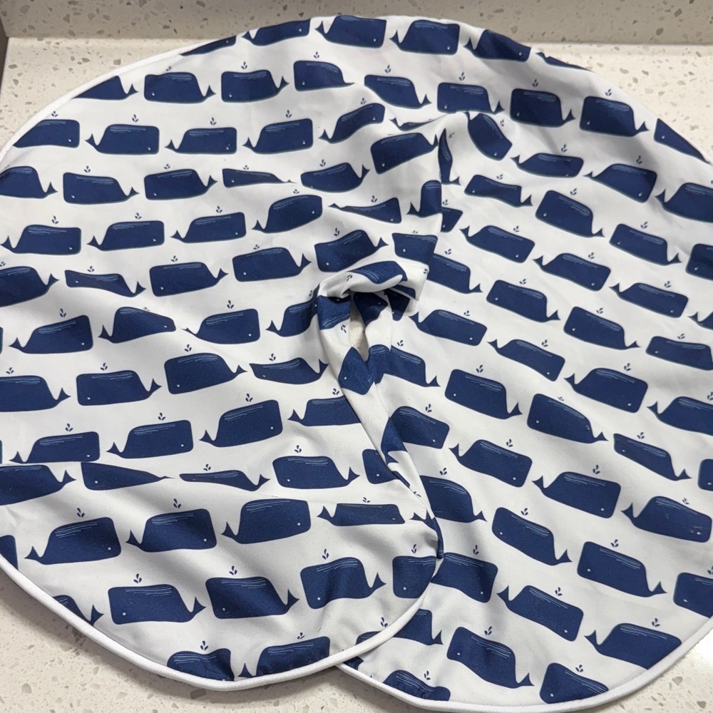 Boppy Nautical Navy Blue/White Baby pillow Cover whales/anchors cute‎ sea themed
